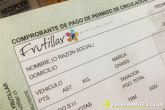 permisos de circulación para vehículos de Chile